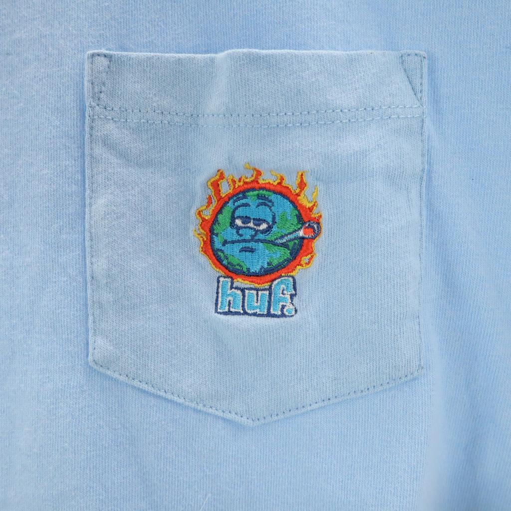 HUF Camiseta de Manga Curta M Azul Poke T Masculina Usada