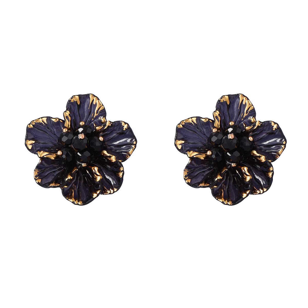 

Французские ретро и элегантные серьги-пусеты с камелиями, богемные нишевые и универсальные повседневные женские серьги