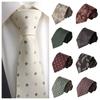 Jacquard Pattern Striped Tie 8CM Men Cravat Gentleman Shirt Necktie  Business
