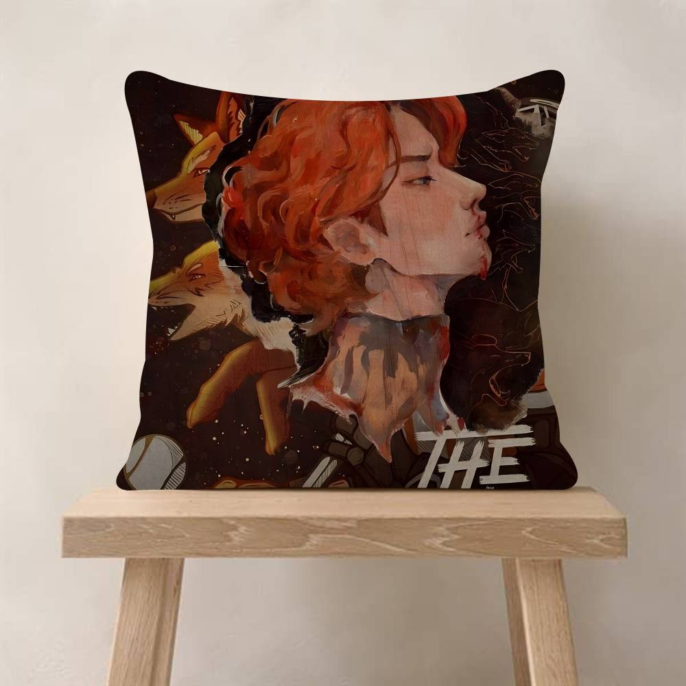 The Foxes All For The Game Cushion Cover Pillowcase Upholstery Sofa Throw Pillow Home Decor Pillowcas