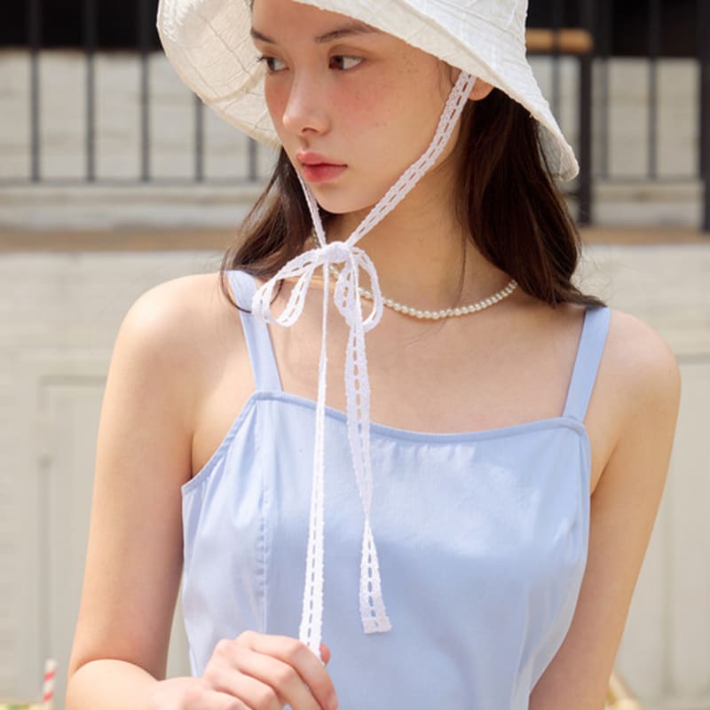 

IT MICHAA Итмиша Кружевной Шнурок Сирсакер Панама ITP6AHT100 (2 ЦВЕТА) WHITE_FREE