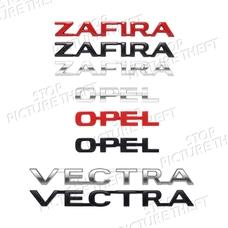 For Opel Vauxhall Zafira Vectra Astra 1.6 Logo 3D Metal Badge Decal Car Body Rear Trunk Emblem Sticker Decoration Accessories