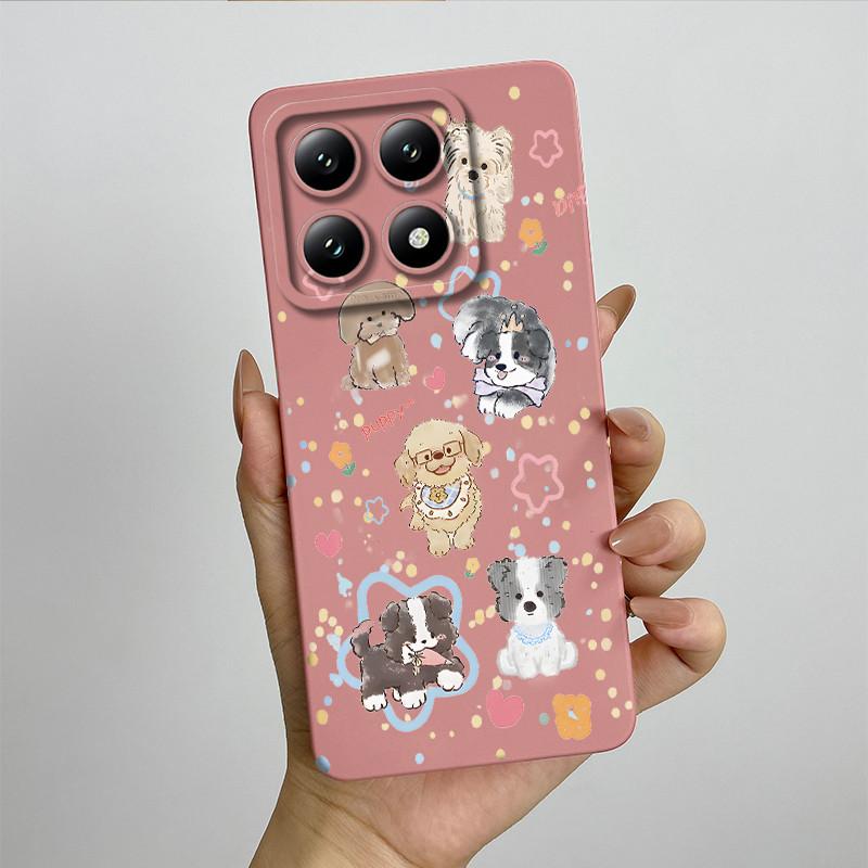 For Xiaomi 14T Pro Phone Case 14Tpro Soft Silicone TPU Sweet Painted Casing Cartoon Printed Shockproof Protective Back Cover