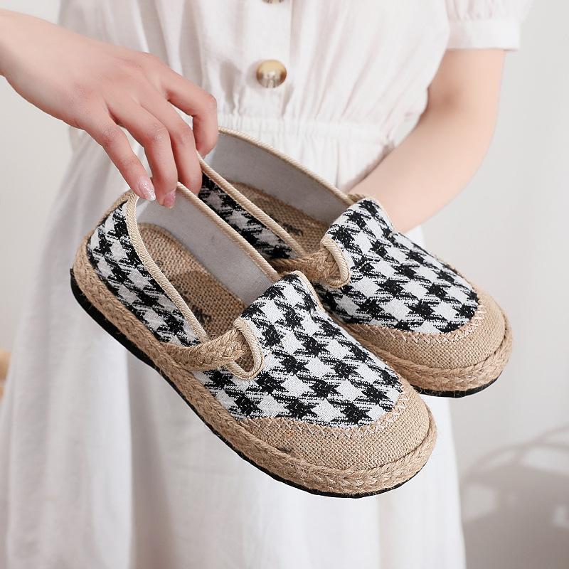 Spring New Cloth Shoes Women's Single Shoes Canvas Shoes Non-slip Soft Sole Comfortable One-pedal Fisherman Shoes