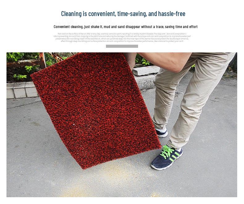 Bresson BL150T-D Retro Blue Motorcycle Non-slip Waterproof Foot Mat