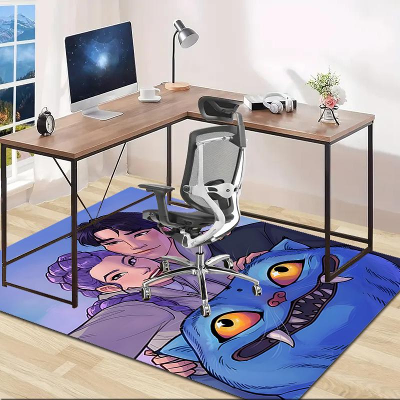 1pc KPop Demon Hunters20 Design Area Rug - Non-Slip, Soft & Cozy Floor Mat for Living Room, Bedroom, Office - Indoor/Outdoor Decorative Carpet