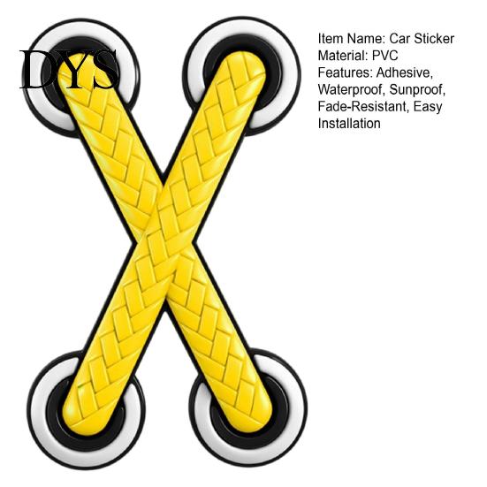 Unique Car Body Sticker 3D Realistic Shoelace Waterproof Sunproof Decals with Door Protector Strong Adhesive for Scratch Cover Cars Motorcycles Decal