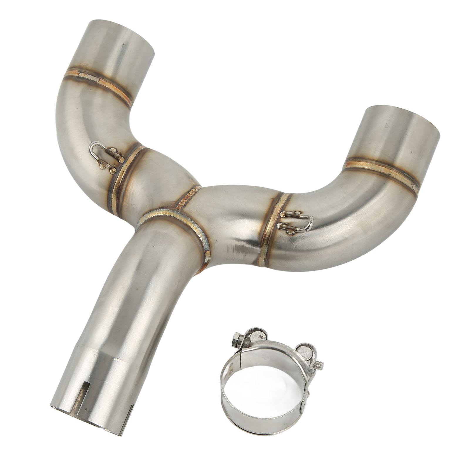 Motorcycle Middle Double Exhaust Pipe Stainless Steel Replacement for BENELLI 600