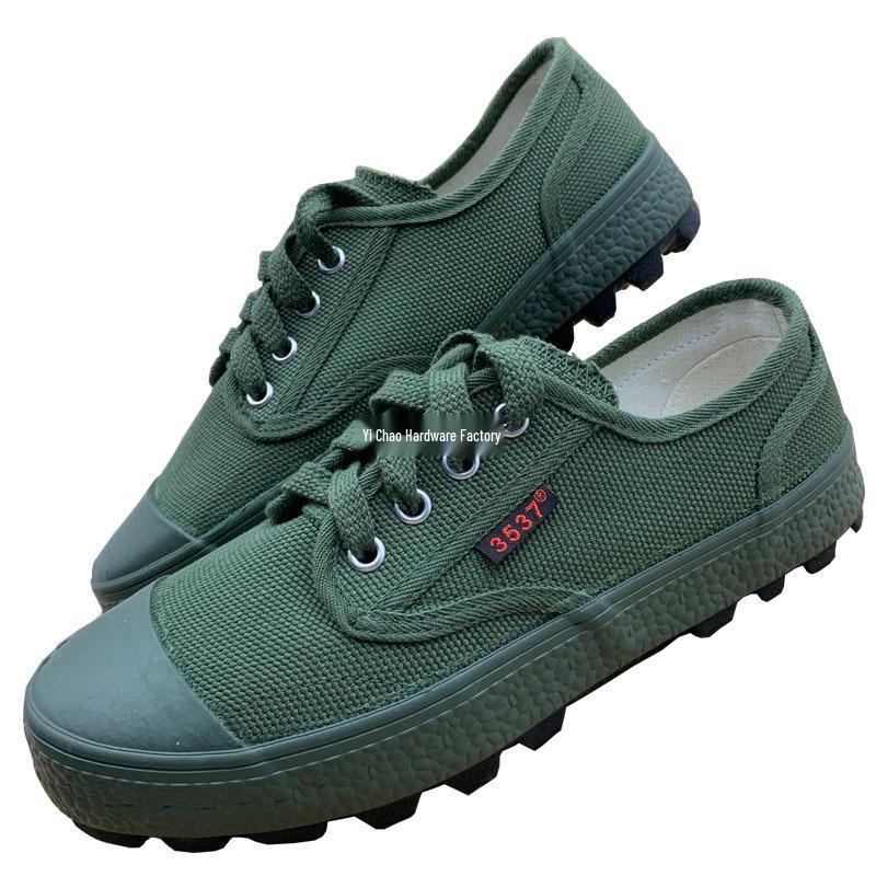 Jihua Liberation Men's Camouflage Non-Slip Wear-Resistant Low-Top Rubber Work Shoes