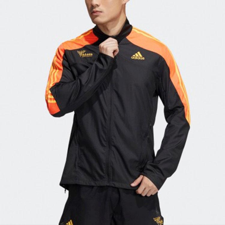 Adidas Beijing Marathon 40th Anniversary Limited Edition Running Track Jacket Men Outerwear Black HE2933