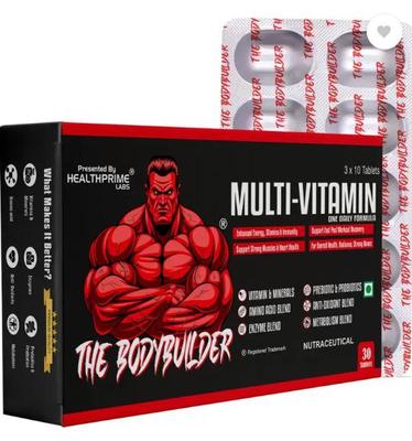 HEALTHPRIME LABS Multivitamín pro kulturisty se 44 složkami a 7 směsmi pro celkové zdraví  (90 tablet)