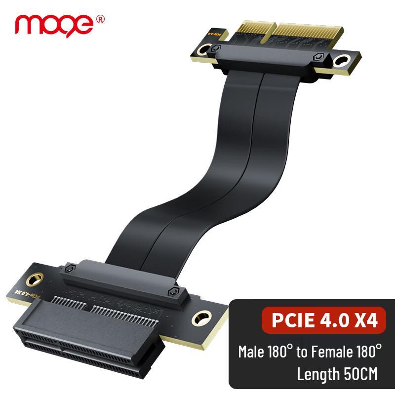 MOGE PCIe 4.0 X4 Extension Riser Cable