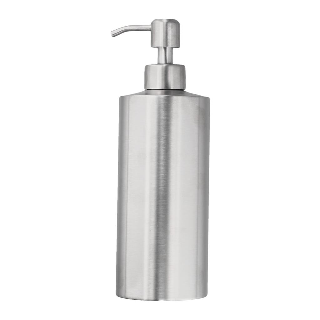 250/350/550ml Soap Dispenser Bottle Matte Silver Kitchen Press Bottle Stainless Steel Pump Bathroom Storage Bottle