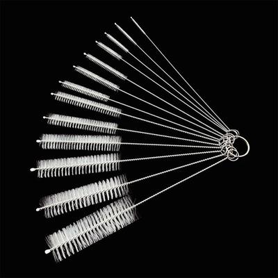 Straw Baby Bottle Cup Tube for Drinking Straws and Set of Kitchen Cleaning Narrow Mouth Bottle Cleaning Gap Stainless Different White Brush, Brush,