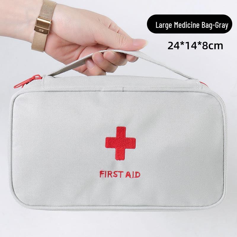 Portable Outdoor Emergency First Aid Kit: Large Epidemic Prevention Organizer and Storage Bag