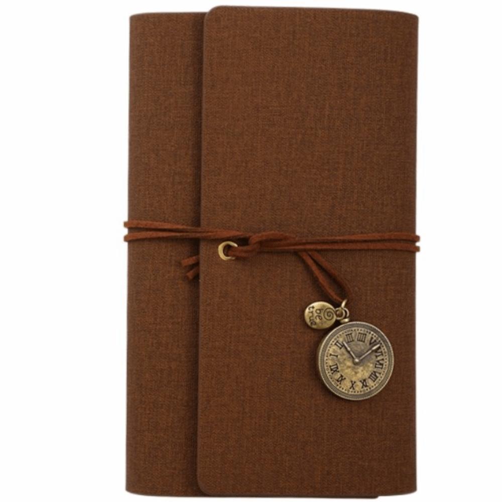 

Reusable Retro Spiral Notebook A6 Flipped Notebook Retro Style Stationery Gift Gift кавовий