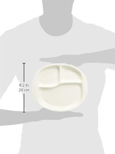 Mori Osamu Ware (Shinshuyaki) Small Lunch Plate, 200mm Long X 230mm Wide X 3mm High (Made In Japan, Microwave Safe, Far Infrared, Negative Ion)