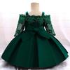 0-10 Years Baby Girl Wedding Dress 1st Birthday Dress For Christmas Kids Clothes Child Christening Princess Evening Clothing