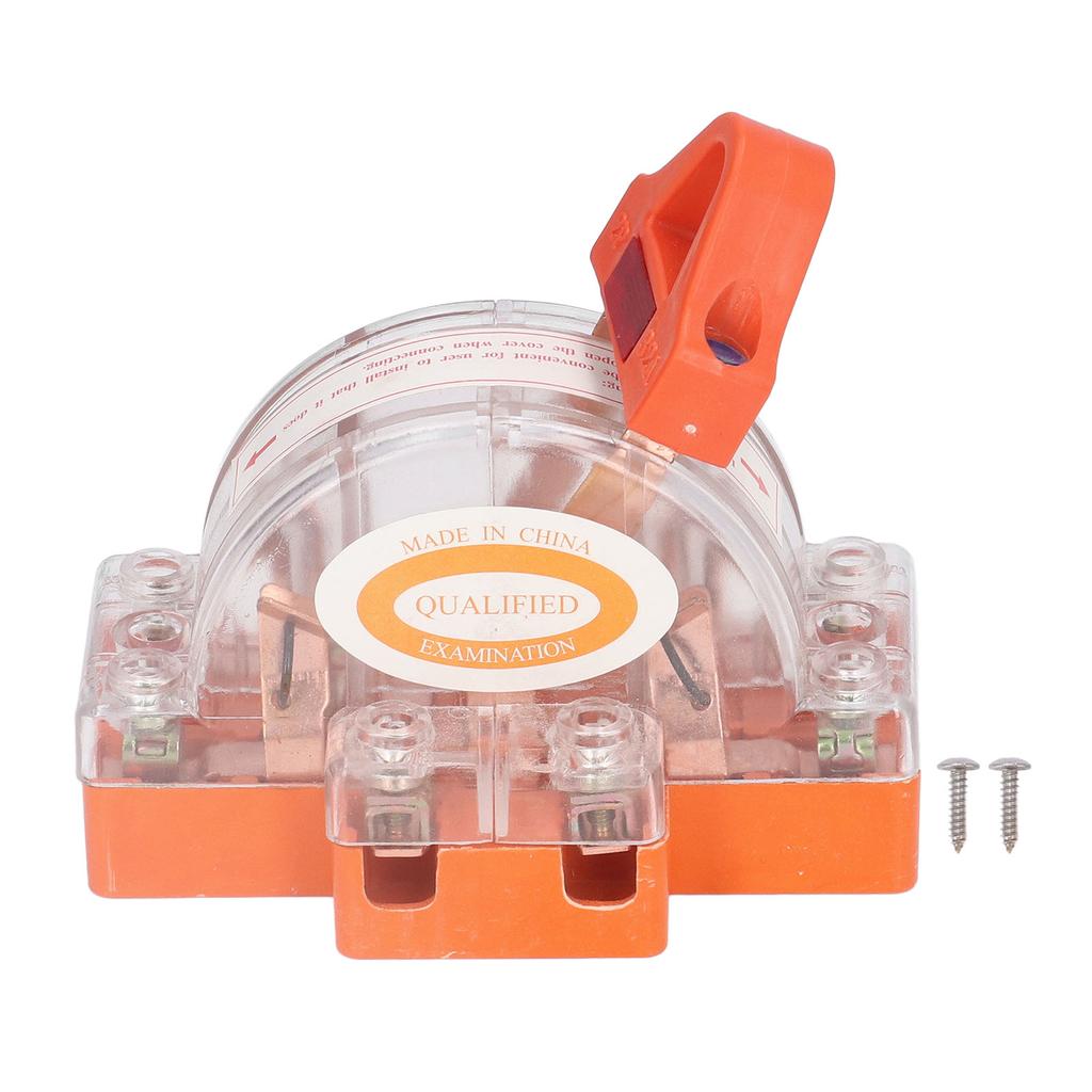 Transparent Knife Switch 2P 32A Double Pole Against Electric Shock Safety Knife Switch with