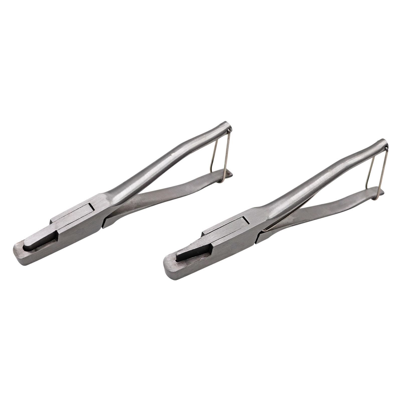 Livestock Ear Tag Plier Stainless Steel Ear Notcher Ear Tags Applicator Pliers Marking Pliers for Sheep Cattle Animals Lamb Pig
