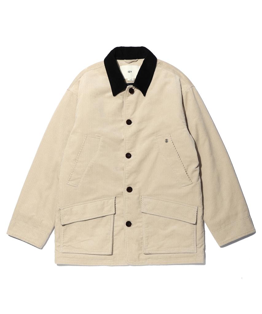 Iey Voyage Coduroy Work Jacket Ivory