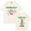 Green Day The Saviors Tour T-Shirts Men's Women Gothic Rock Oversized Short Sleeve T Shirts Cotton T-shirts