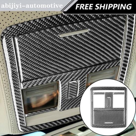 5Pcs For Chrysler 300 300C Carbon Fiber Interior Overhead Console Cover Trim