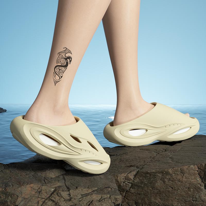 Men's Sandal Slippers Summer Sneaker Slippers Men Thick Bottom Platform Slides Soft Eva Slippers Casual Beach Shoes