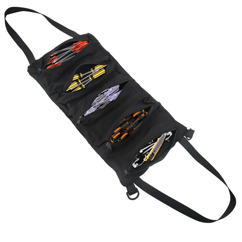 Car Tool Kit Electrician Bag Wear-resistant Tool Roll Multi-function Repair Tool Kit Car Tool Kit Auto Repair Kit