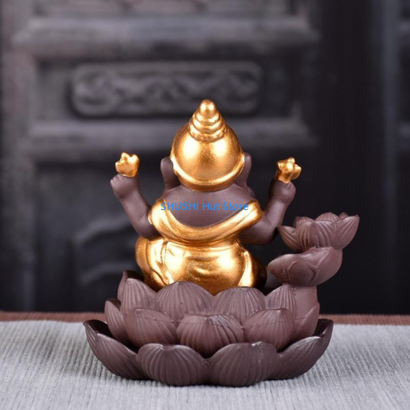 Desktop Waterfall Backflow Incense Cone for Burner Stand Study Room Bedroom Teahouse Yoga Studio Meditaion Room Ornament D57B