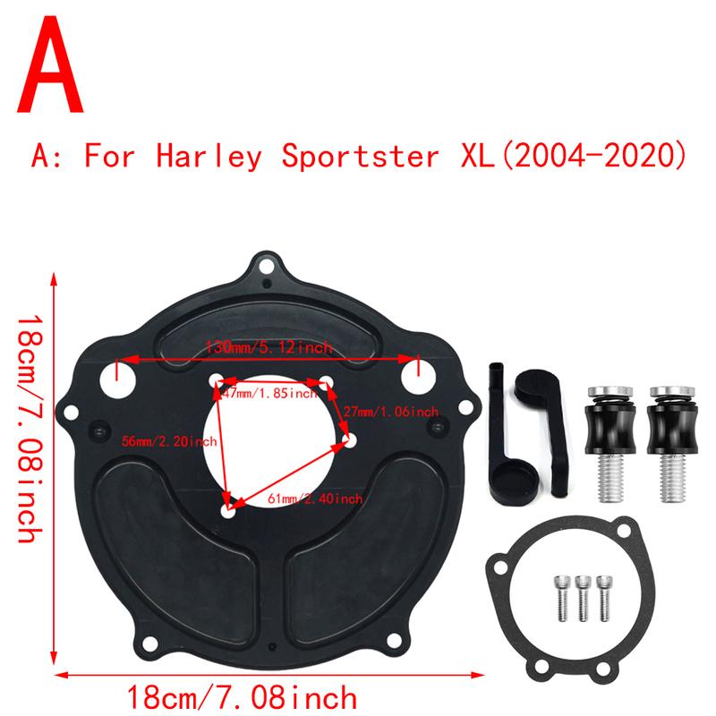 RSD Turbine Air Cleaner Matte Black Intake Filter For Harley Sportster XL 883 Dyna V-Rod Softail Fat Boy Touring Ultra FLHR FLHX