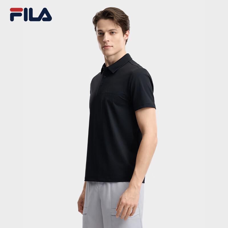 FILA Men's Knit Short Sleeve Polo Shirt