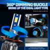 2PCS High/Low Beam H13 LED Headlight Bulb 150W 25000LM LED Headlights IP68 Waterproof 6000K White Auto Led Lights