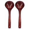 2Pcs Wooden Spoon Wood Scoop Ladle Long Handle Set Kit for Porridge Coffee Dessert9cm Spoon Width