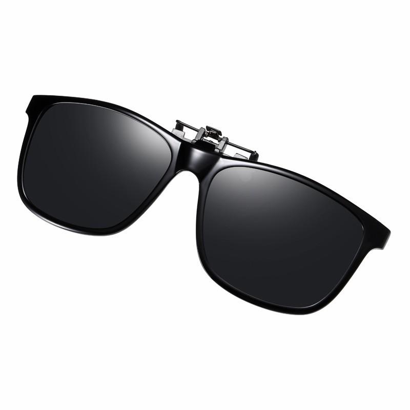 

TR90 Frame Polarized Sunglasses Lens clip on glasses Night Vision Yellow Women Square Sun Glasses with Clips Unisex Clips No Box