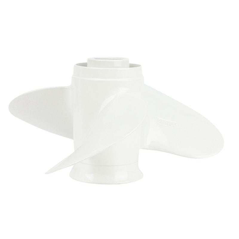 1 Stück 664-45952-00-EL 9 7/8 X 14 Aluminium Boots Außenborder Propeller Weiß Aluminiumlegierung Für Yamaha 20-30HP-M53K