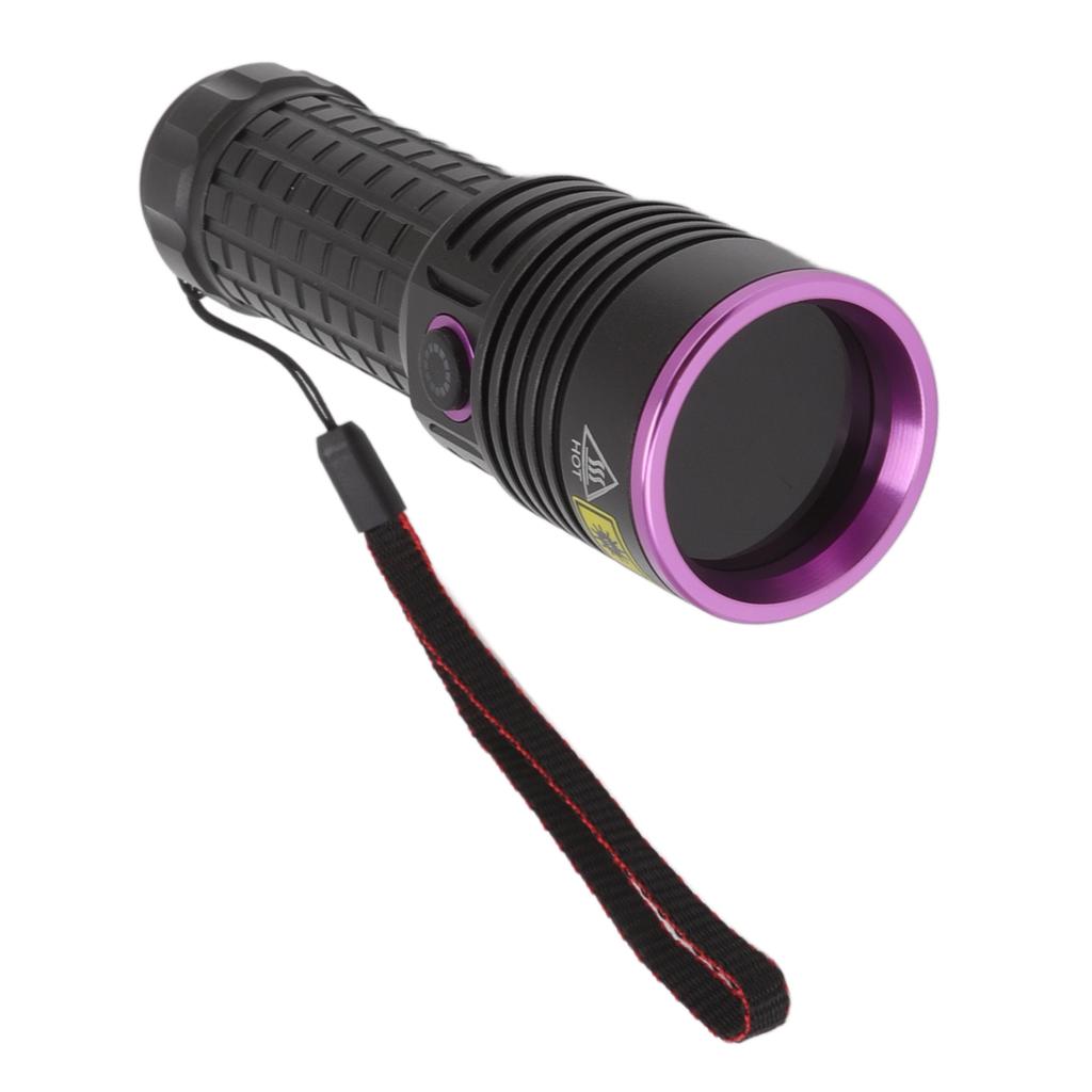 Y48 365nm Ultraviolet Flashlight Rechargeable Black Light Flashlight for Resin Curing Currency