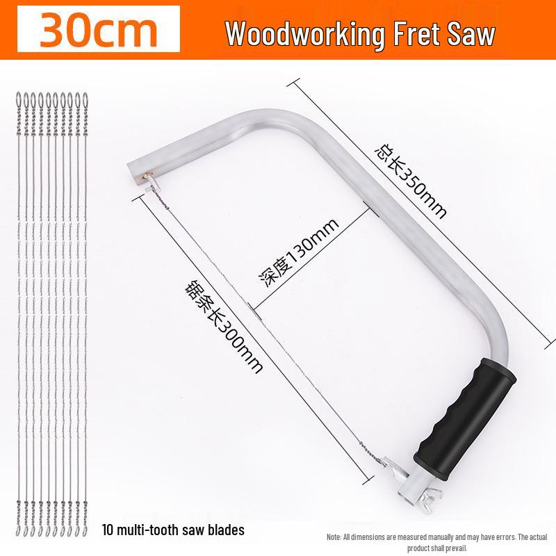 Multi-Function Handheld Pull Saw: Flower, Fret, Wire, and Jigsaw for Woodworking & Household Use