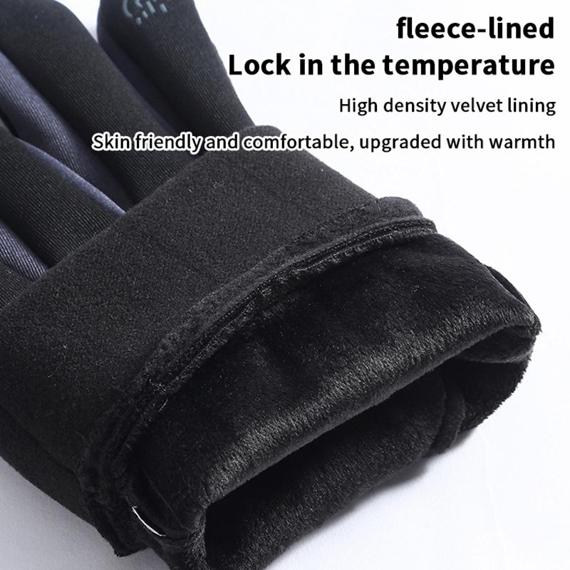 Rękawiczki zimowe męskie damskie rowerowe antypoślizgowe termiczne polarowe odporne na zimno wiatroodporne wodoodporne ciepłe outdoorowe do biegania narciarskie mitenki
