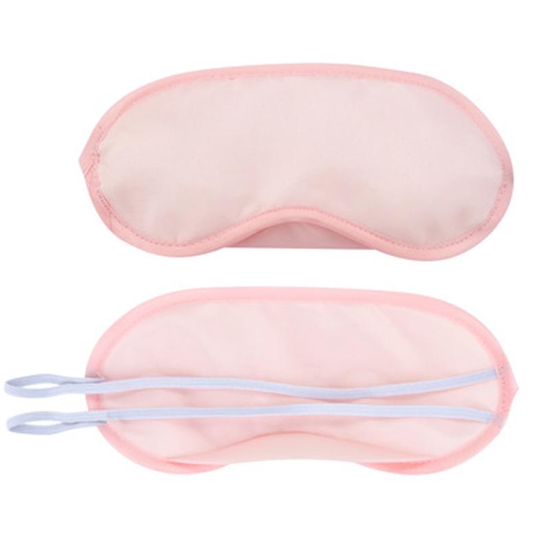 Benda per occhi da donna semplice e alla moda, maschera per gli occhi per il sonno in pura seta, copertura ombreggiante imbottita, aiuto per il relax da viaggio
