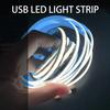 1M-5M USB LED Streifen Licht 5V 320LEDs/M COB Touch Sensor Dimmbare Lampe Band DIY TV Spiegel Hintergrundbeleuchtung Küche Zimmer Nacht Beleuchtung