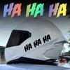 Multi-color HA HA HA Style Sticker, Waterproof Durable Vinyl Decal, Trendy Art Decor for Motorcycle, Car, Helmet, Laptop
