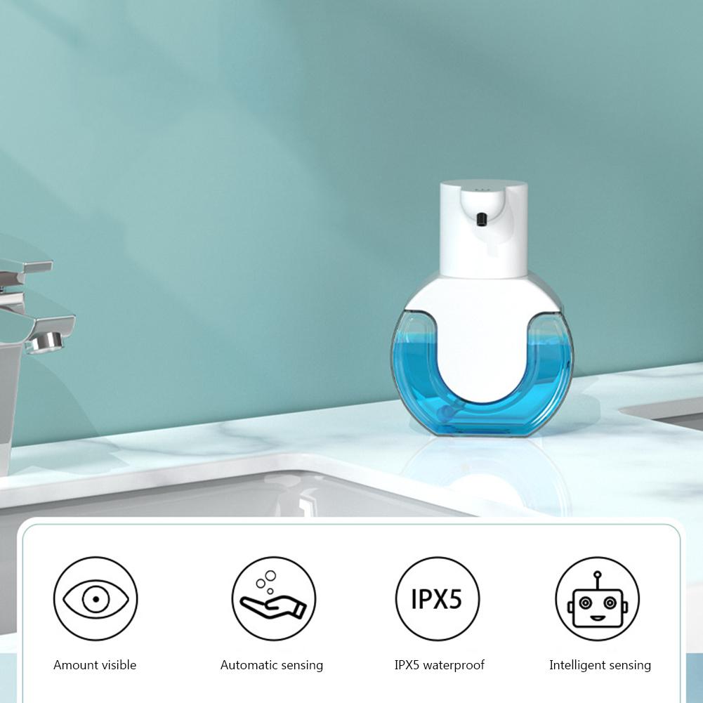 Liquid Soap Dispenser Wall Mountable Smart Liquid Soap Dispenser Auto Touchless Infrared Sensor Rechargable for Kitchen Bathroom