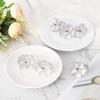 4Pcs New Plum Blossom Napkin Rings Holder Metal Flower Types Accessories For El Parties Feast Wedding Dining Table Decoration