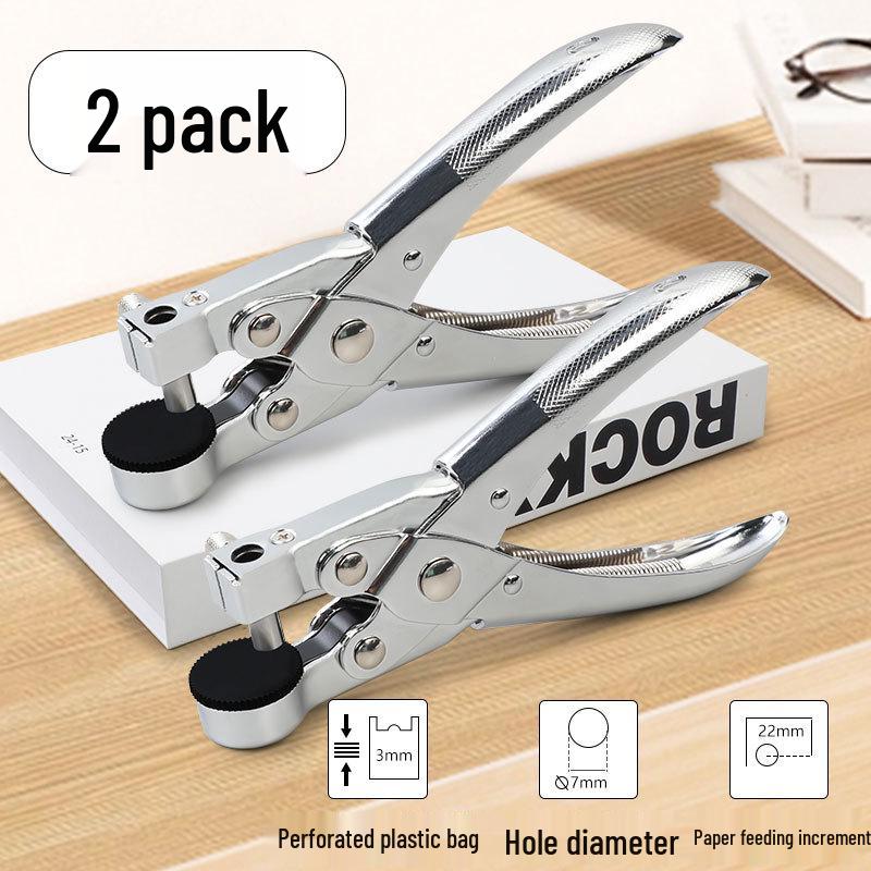 Puncher 9731 Round Hole Paper Card Binder - Manual Loose-Leaf Document Punch