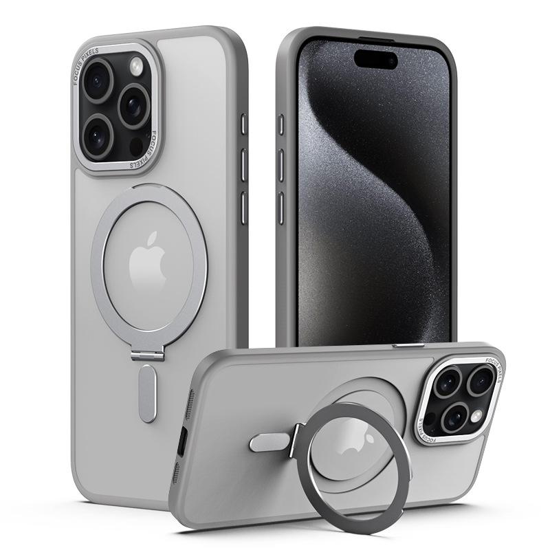 

Suitable for Samsung S23 New Magnetic Bracket Protective Case S25ultra Supports Magnetic Wireless Charging Mobile Phone Case Samsung S23