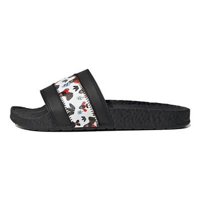 Philip Colbert x Adilette Boost Save The Lobster Unisex Sneakers Zwart Core-Zwart Schoenen-Wit GY5345