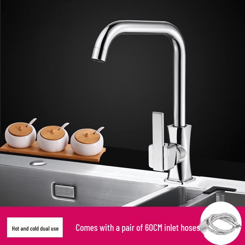 TLXT Stainless Steel Hot & Cold Kitchen Faucet