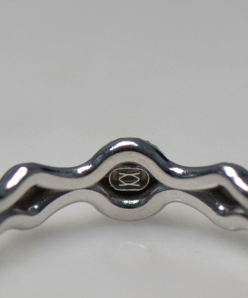Vivus Virgin Mary Rose White Gold Silver Rosary Ring