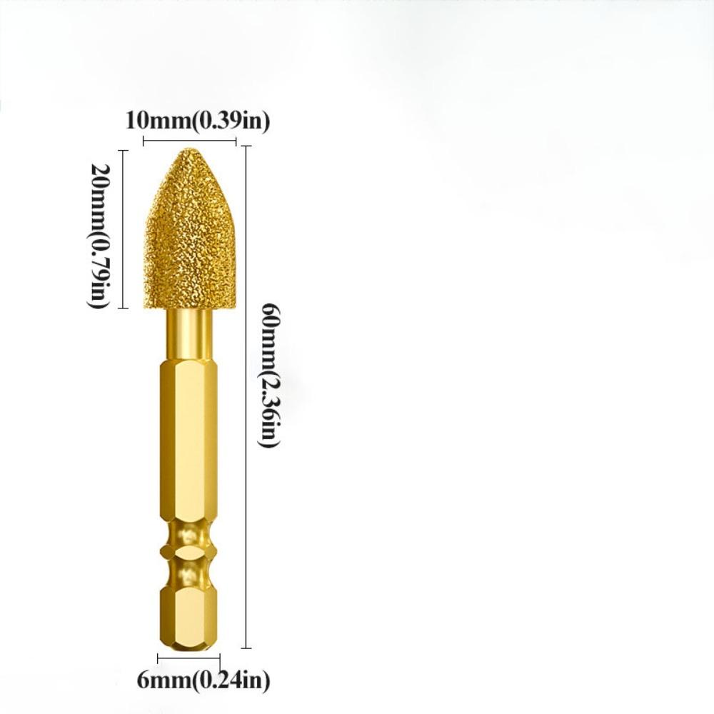 Efficient Abrasive Tool Adamas Rotary Tool Set Coated Grinding Burr  Glass Stone Carving
